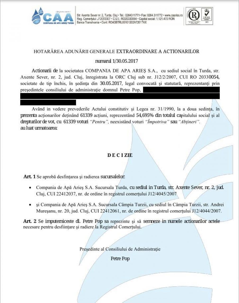 Dorin Lojigan acuză: &ldquo;mulțumită PSD și lui Petrică Pop pentru o problemă legată de apă o să mergem la Turda&rdquo;