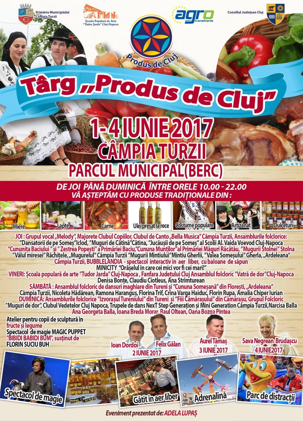 Târgul Produs de Cluj va avea loc la Câmpia Turzii în perioada 1-4 iunie 2017