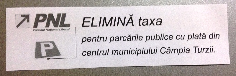 pnl campia turzii parcari